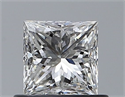 Diamante Natural 0.60 quilates, Princesa , Color G, claridad VVS2 y certificado GIA
