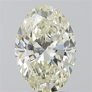 Foto Diamante Natural 1.70 quilates, Ovalado , Color L, claridad SI1 y certificado GIA de