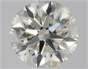 Natural Diamond 0.71 Carats, Round with Excellent Cut, L Color, SI2 Clarity and Certified by GIA