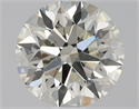 Natural Diamond 0.71 Carats, Round with Excellent Cut, L Color, SI2 Clarity and Certified by GIA
