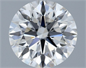 Lab Grown Diamond 2.04 Carats, Round with Ideal Cut, G Color, VVS1 Clarity and Certified by IGI