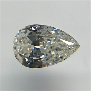 Picture of Natural Diamond 0.27 Carats, Pear with  Cut, F Color, SI2 Clarity and Certified by IGI