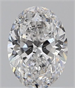 Natural Diamond 1.50 Carats, Oval with  Cut, E Color, SI2 Clarity and Certified by GIA