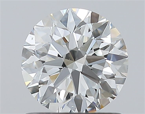 Foto Diamante Natural 0.90 quilates, Redondo , Color H, claridad SI1 y certificado GIA de