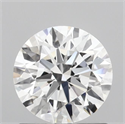 Lab Grown Diamond 1.07 Carats, Round with Ideal Cut, D Color, VVS2 Clarity and Certified by IGI