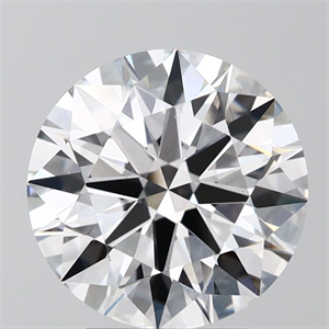 Picture of Lab Grown Diamond 3.50 Carats, Round with Ideal Cut, E Color, VS1 Clarity and Certified by IGI