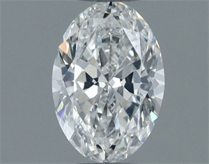 Foto Diamante Natural 0.53 quilates, Ovalado , Color F, claridad SI2 y certificado GIA de