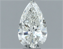 Natural Diamond 0.50 Carats, Pear with  Cut, I Color, SI1 Clarity and Certified by GIA