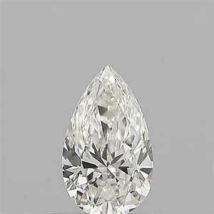 Picture of Natural Diamond 0.51 Carats, Pear with  Cut, H Color, VVS2 Clarity and Certified by GIA