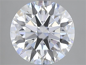 Picture of Lab Grown Diamond 2.55 Carats, Round with Ideal Cut, D Color, IF Clarity and Certified by IGI