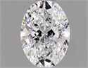 Natural Diamond 0.51 Carats, Oval with  Cut, D Color, SI2 Clarity and Certified by GIA