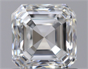 Natural Diamond 0.93 Carats, Asscher with  Cut, F Color, VVS2 Clarity and Certified by GIA