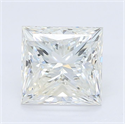 Natural Diamond 0.90 Carats, Princess with  Cut, F Color, VS2 Clarity and Certified by GIA