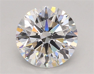 Picture of Lab Grown Diamond 3.04 Carats, Round with Ideal Cut, E Color, VVS2 Clarity and Certified by IGI