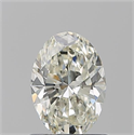 Natural Diamond 0.91 Carats, Oval with  Cut, K Color, VVS1 Clarity and Certified by GIA