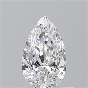 Picture of Natural Diamond 0.53 Carats, Pear with  Cut, E Color, VS2 Clarity and Certified by GIA