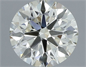 Natural Diamond 1.20 Carats, Round with Excellent Cut, K Color, VVS2 Clarity and Certified by IGI