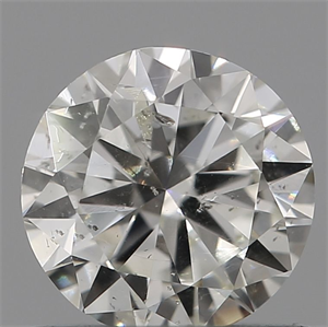 Picture of Natural Diamond 0.70 Carats, Round with Very Good Cut, J Color, SI2 Clarity and Certified by IGI