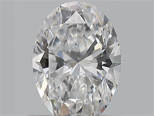 Foto Diamante Natural 0.55 quilates, Ovalado , Color E, claridad SI2 y certificado GIA de