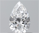 Diamante Natural 0.44 quilates, De pera , Color D, claridad VVS1 y certificado GIA