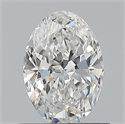 Natural Diamond 0.71 Carats, Oval with  Cut, F Color, VS2 Clarity and Certified by GIA