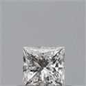 Diamante Natural 0.26 quilates, Princesa , Color E, claridad VS1 y certificado GIA
