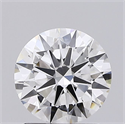 Lab Grown Diamond 1.50 Carats, Round with Excellent Cut, H Color, VS1 Clarity and Certified by IGI