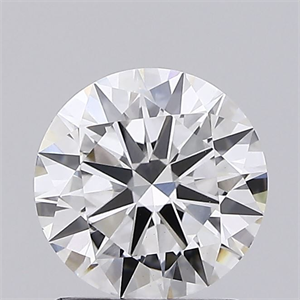 Picture of Lab Grown Diamond 1.50 Carats, Round with Excellent Cut, H Color, VS1 Clarity and Certified by IGI