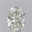 Natural Diamond 1.20 Carats, Oval with  Cut, K Color, SI1 Clarity and Certified by GIA