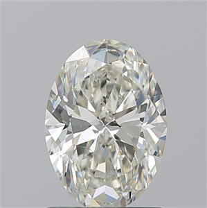 Picture of Natural Diamond 1.20 Carats, Oval with  Cut, K Color, SI1 Clarity and Certified by GIA