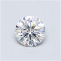 Natural Diamond 0.61 Carats, Round with Excellent Cut, F Color, SI2 Clarity and Certified by GIA