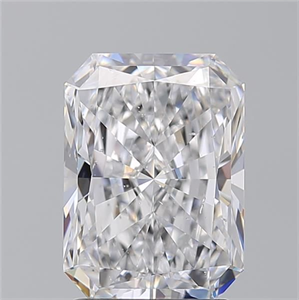 Picture of Natural Diamond 2.50 Carats, Radiant with  Cut, D Color, SI1 Clarity and Certified by GIA
