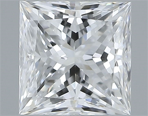 Foto Diamante Natural 0.50 quilates, Princesa , Color D, claridad VS2 y certificado GIA de