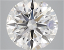 Lab Grown Diamond 4.03 Carats, Round with Ideal Cut, F Color, VS1 Clarity and Certified by IGI