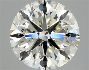 Picture of Natural Diamond 3.00 Carats, Round with Very Good Cut, K Color, SI2 Clarity and Certified by GIA