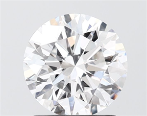 Picture of Lab Grown Diamond 1.55 Carats, Round with Ideal Cut, D Color, VVS2 Clarity and Certified by IGI