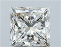 Natural Diamond 1.50 Carats, Princess with  Cut, J Color, VS1 Clarity and Certified by GIA