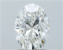 Natural Diamond 1.00 Carats, Oval with  Cut, F Color, VVS1 Clarity and Certified by GIA