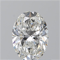 Natural Diamond 0.70 Carats, Oval with  Cut, F Color, VS2 Clarity and Certified by GIA