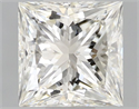 Natural Diamond 1.01 Carats, Princess with  Cut, J Color, IF Clarity and Certified by IGI