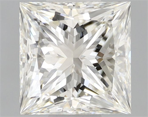 Picture of Natural Diamond 1.01 Carats, Princess with  Cut, J Color, IF Clarity and Certified by IGI