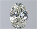 Natural Diamond 5.03 Carats, Oval with  Cut, I Color, VVS2 Clarity and Certified by HRD