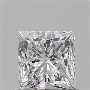Picture of Natural Diamond 1.00 Carats, Princess with  Cut, D Color, SI2 Clarity and Certified by GIA
