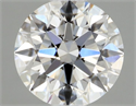 Natural Diamond 0.41 Carats, Round with Excellent Cut, F Color, VVS1 Clarity and Certified by GIA