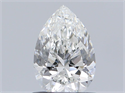 Natural Diamond 0.70 Carats, Pear with  Cut, H Color, VVS1 Clarity and Certified by GIA