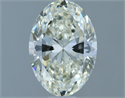 Natural Diamond 1.01 Carats, Oval with  Cut, K Color, VS1 Clarity and Certified by IGI