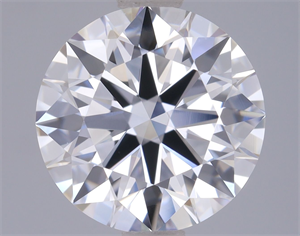 Picture of Lab Grown Diamond 2.03 Carats, Round with Ideal Cut, D Color, IF Clarity and Certified by IGI