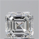 Natural Diamond 0.90 Carats, Asscher with  Cut, G Color, VS2 Clarity and Certified by GIA