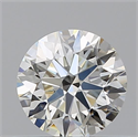 Natural Diamond 0.58 Carats, Round with Excellent Cut, J Color, VVS1 Clarity and Certified by GIA