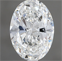 Natural Diamond 0.90 Carats, Oval with  Cut, F Color, VVS2 Clarity and Certified by GIA